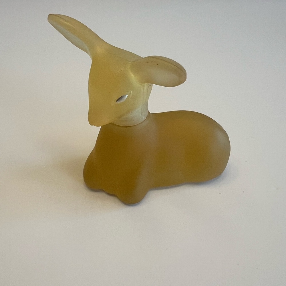 Vintage Avon Glass Deer Perfume Bottle